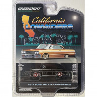 63060A-GRL FORD Deluxe Convertible 1947 Black/Red, 1:64
